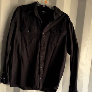 Gioberti Black Button-Up Shirt